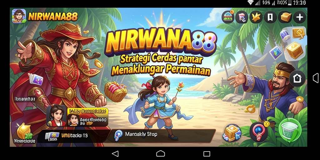 Screenshot gameplay NIRWANA88 menampilkan pertempuran strategis yang mendebarkan.