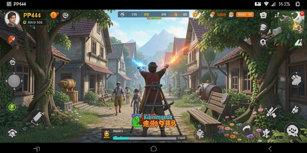 Screenshot utama menunjukkan gameplay simulasi yang seru dan interaktif.